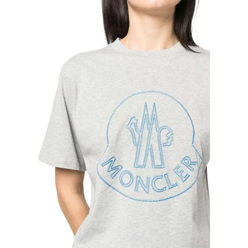 Moncler T Shirts Women's Gray-4