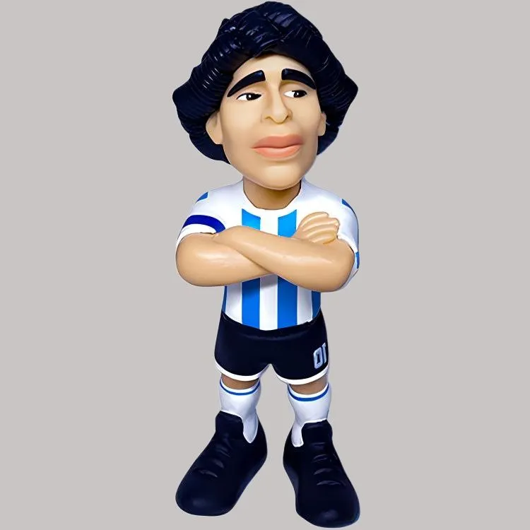 MINIX COLLECTIBLES Maradona MiniX Player Ball Jointed Doll Chibi Figures 12cm-2