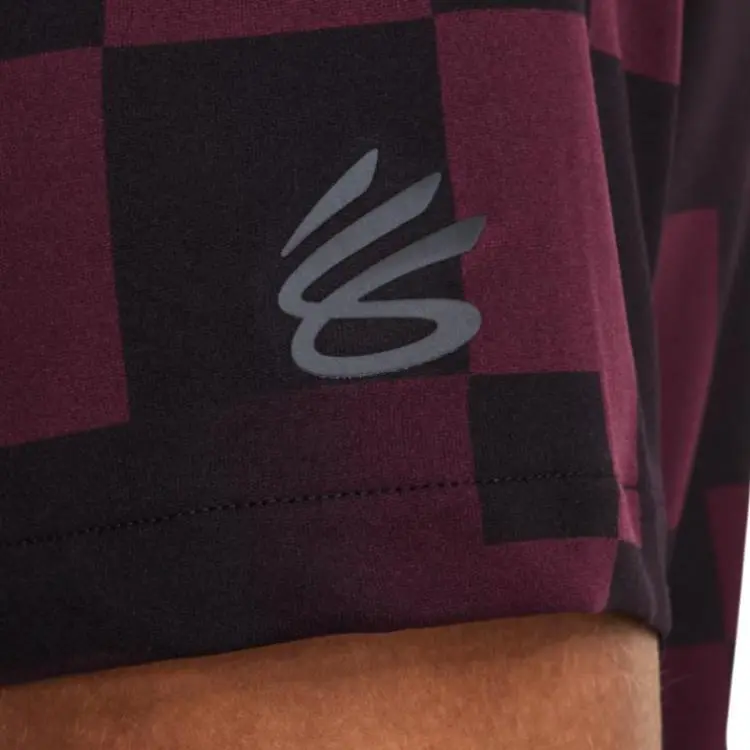 Under Armour Polo Shirts Men Burgundy-5