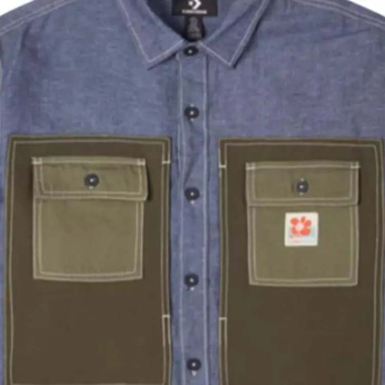 Converse Shirt Men's Light Azure Blue-3