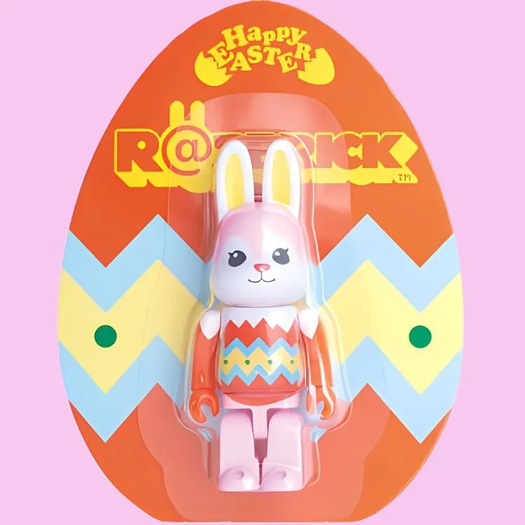 BE@RBRICK x R@BBRICK Eastar Basic Orange Trendy Figures 8cm-4