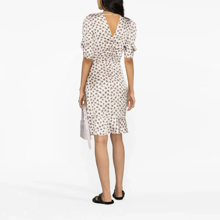 Maje Short Sleeved Dress Women's Brown-2