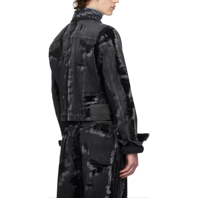 Jean Paul Gaultier Flocked Denim Jacket-1