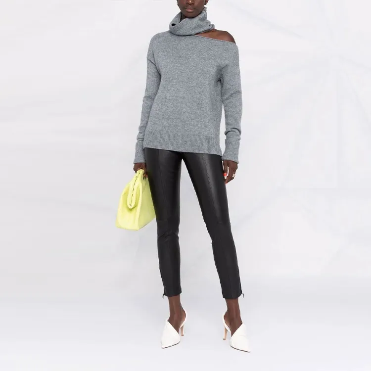 Ferragamo Cropped Leather Leggings-1