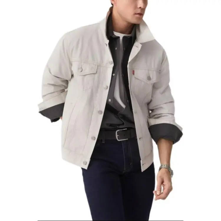 Levi’s Jackets Coats Men's Gray White-4