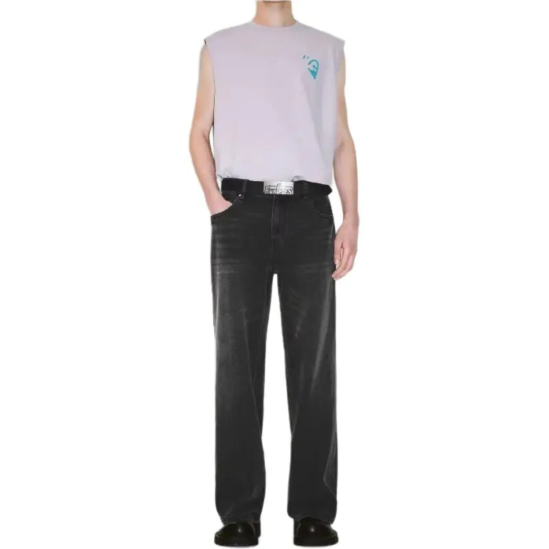 URBAN REVIVO Jeans Men's Jet Black-4