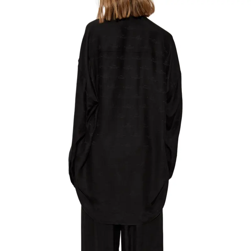 Balenciaga Allover Logo Oversized Shirt-3