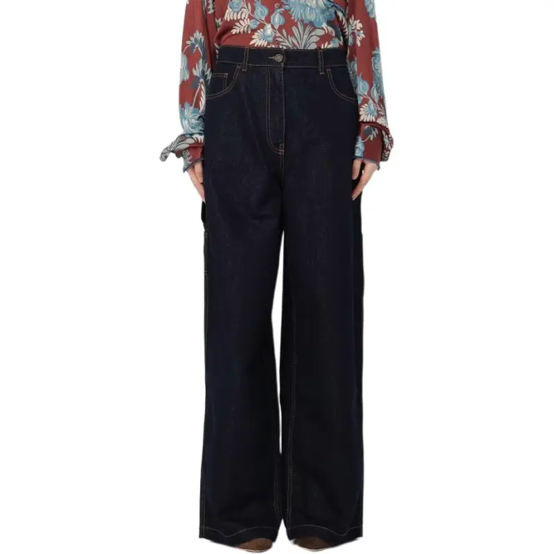 ETRO Stitched Wide Leg Jeans-3