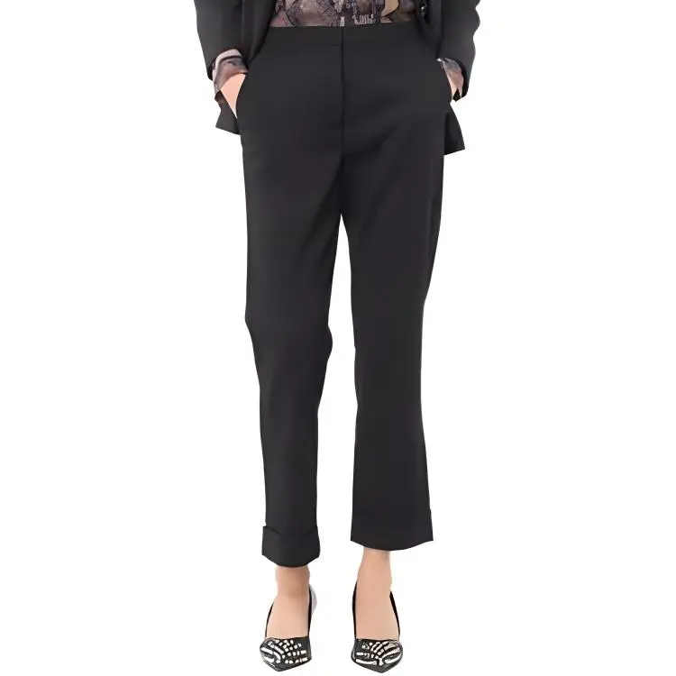 PINKO FW23 Pantaloni In Flanella Suit Trouser Women's Black-4