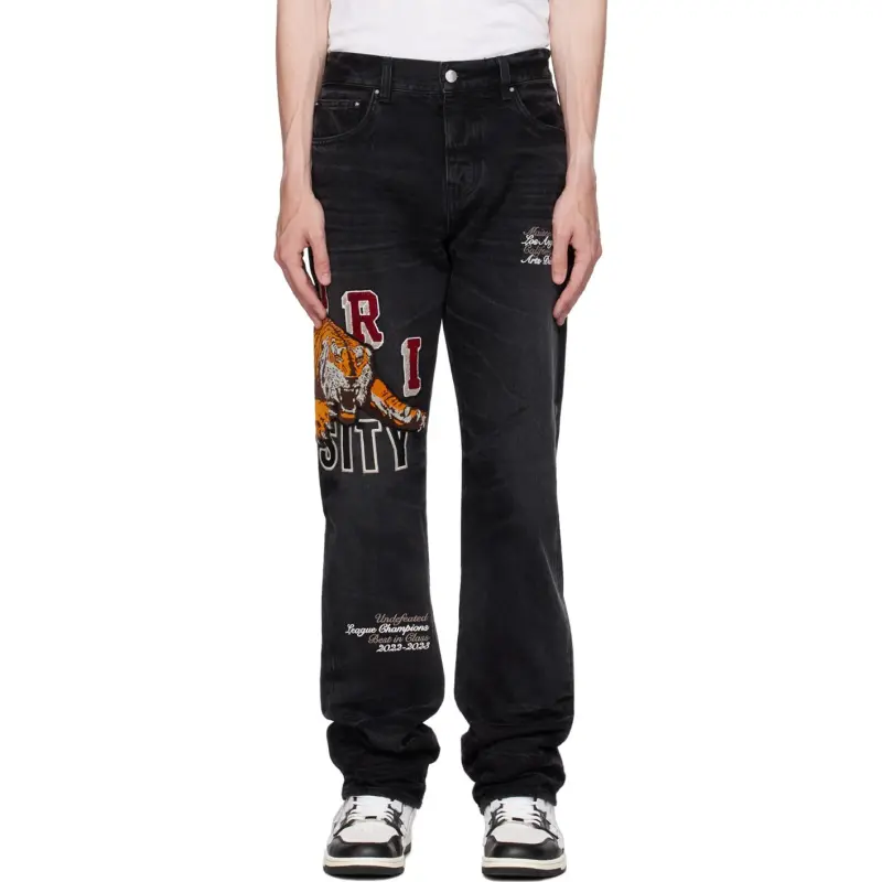 AMIRI Varsity Tiger Straight Jean-2