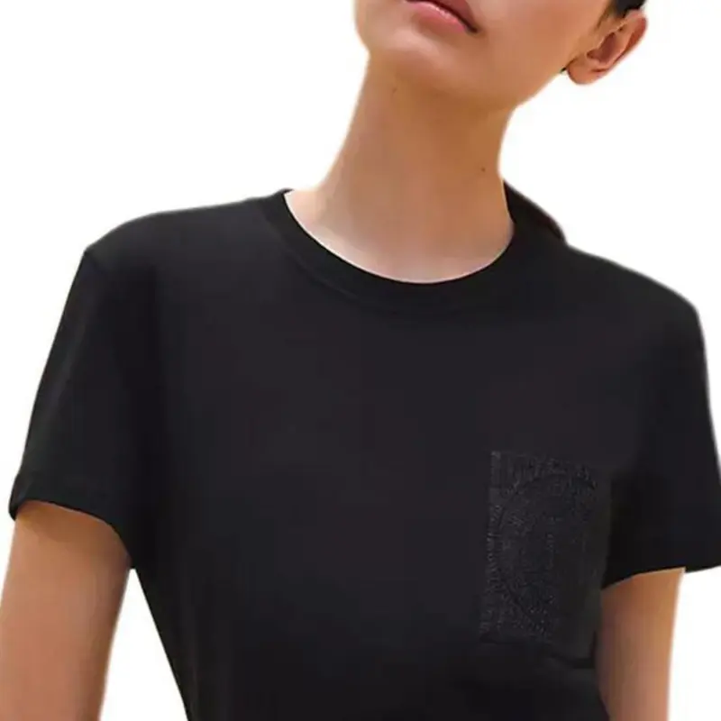 HERMES Regular T Shirt Women's Black-3