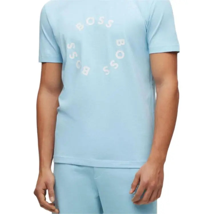 HUGO BOSS T Shirts Men Light Blue-6