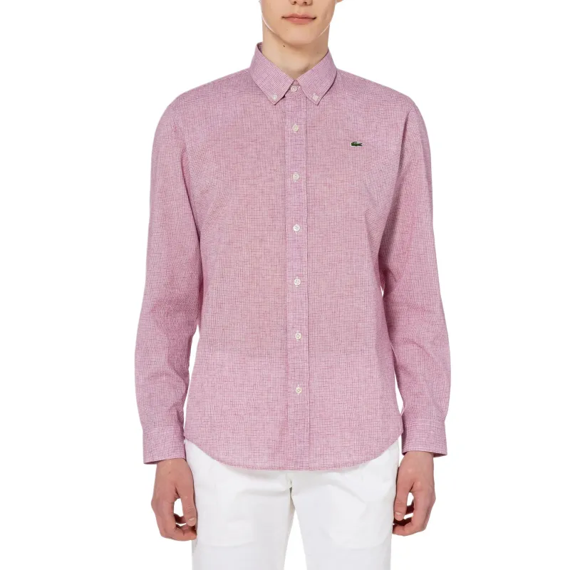 LACOSTE Shirts Men Pink-1