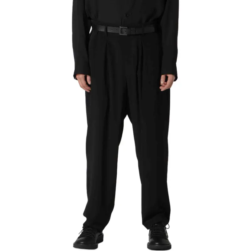 Yohji Yamamoto Buckle Detailed Pants-2