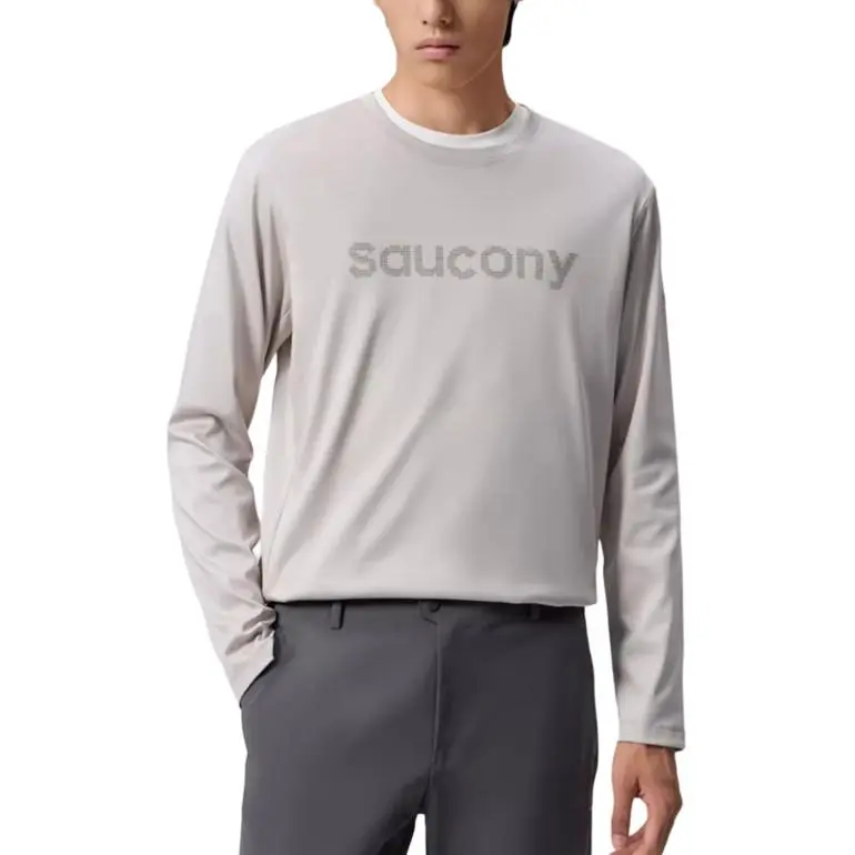 Saucony T Shirt Men's Smoke Gray-2