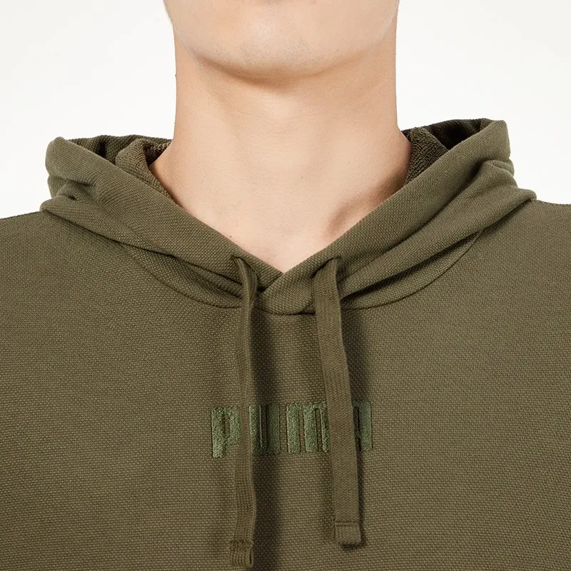 PUMA Sweatshirts Men Army Green-5