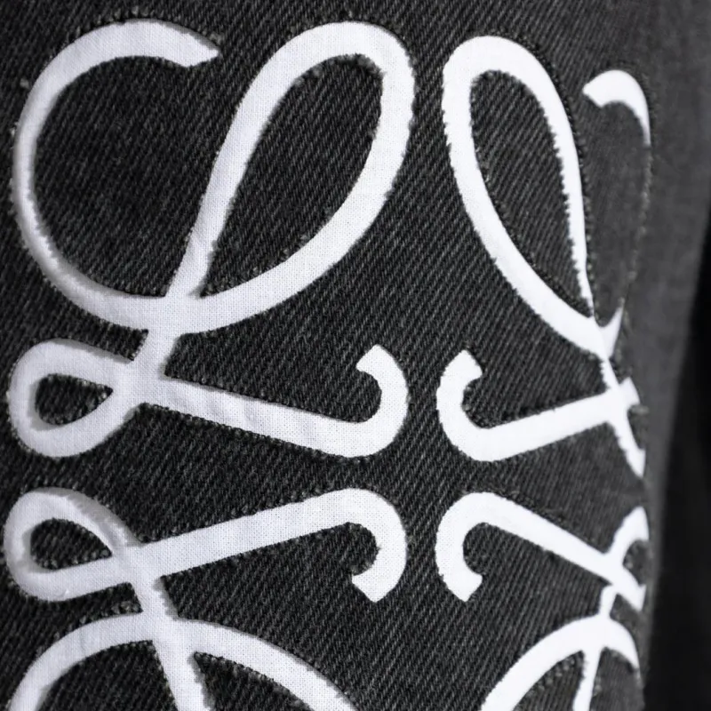 LOEWE Anagram Baggy Jeans 'Black'-6