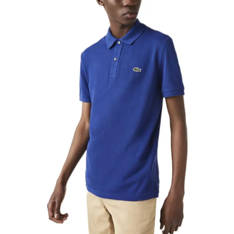 LACOSTE Logo patch Cotton Polo Shirt-2