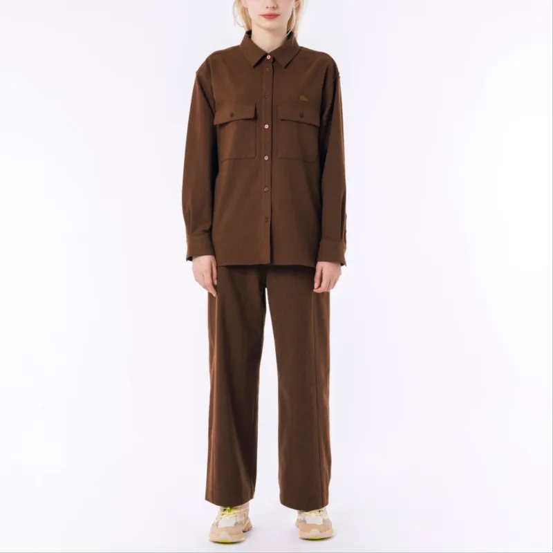 LACOSTE Shirts Women's Brown-2