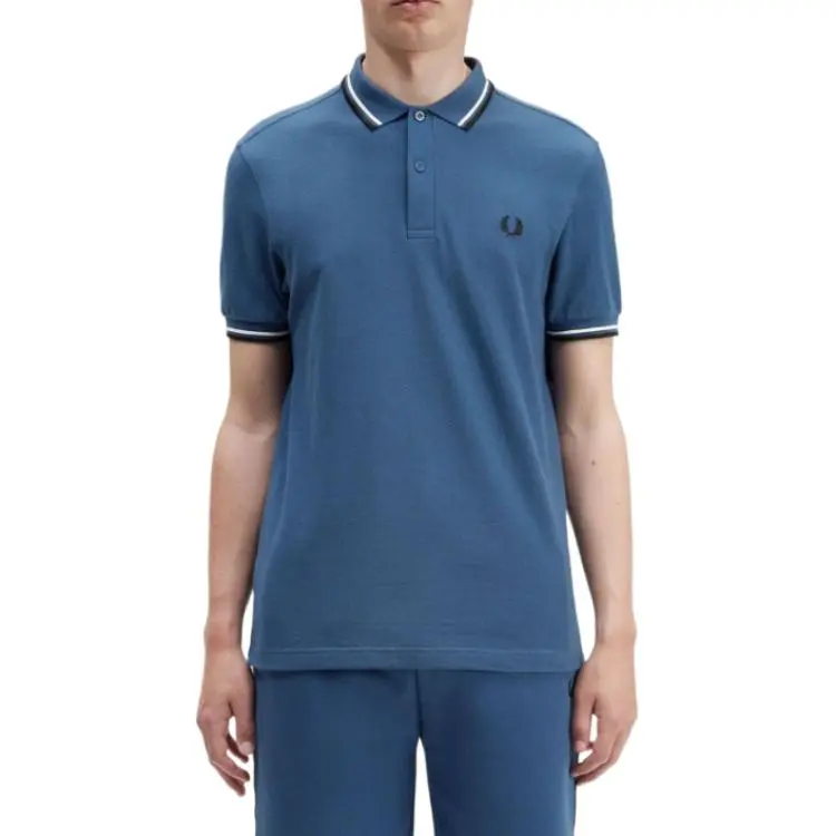 FRED PERRY Polo Shirt Men's Blue-3