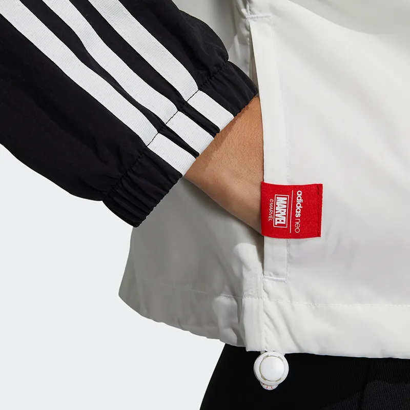 Adidas Neo Retro Jackets Coat Women's Black White-4