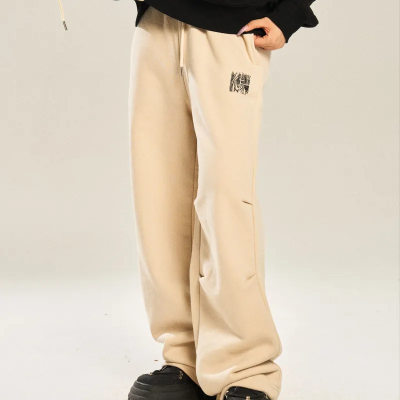 NSTNEW START Casual Pants Unisex Cream Apricot-4