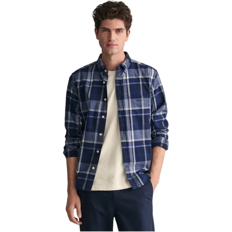 GANT Shirts Men Marine Blue 410-2