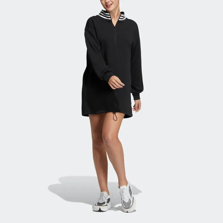 Adidas Long-Sleeved Dresses Women's Black-2