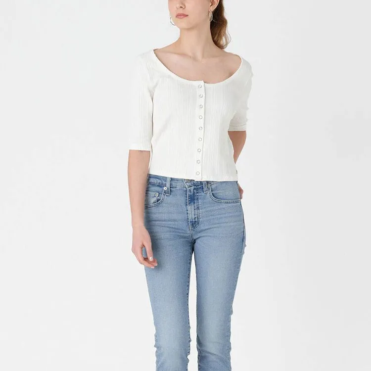 Levis Press stud Waffle jersey T shirt-4