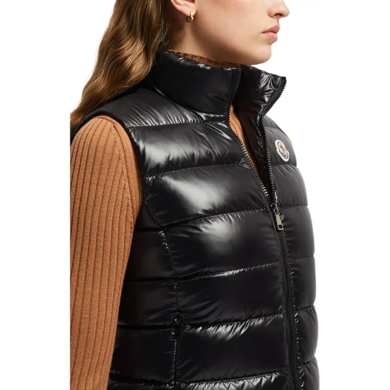 Moncler Ghany Logo Patch Zip-Up Padded Vest-4