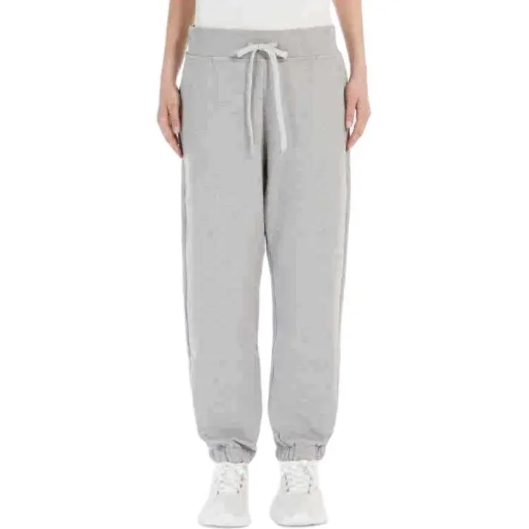 WEEKEND MaxMara SS25 Knitted Sweatpants Women's Light Gray-2