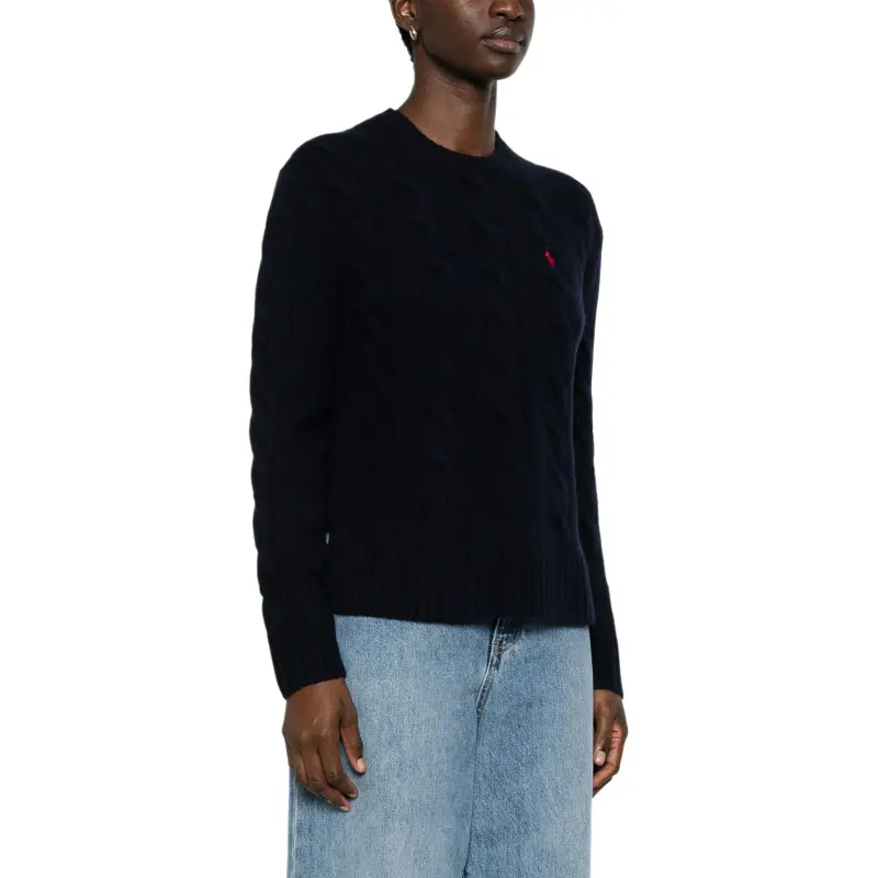 Polo Ralph Lauren Pony Embroidered Cable Knitted Jumper-3
