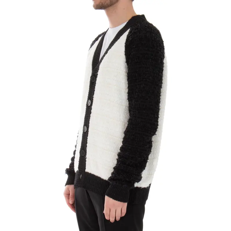 BALMAIN Two Toned Tweed Cardigan-5