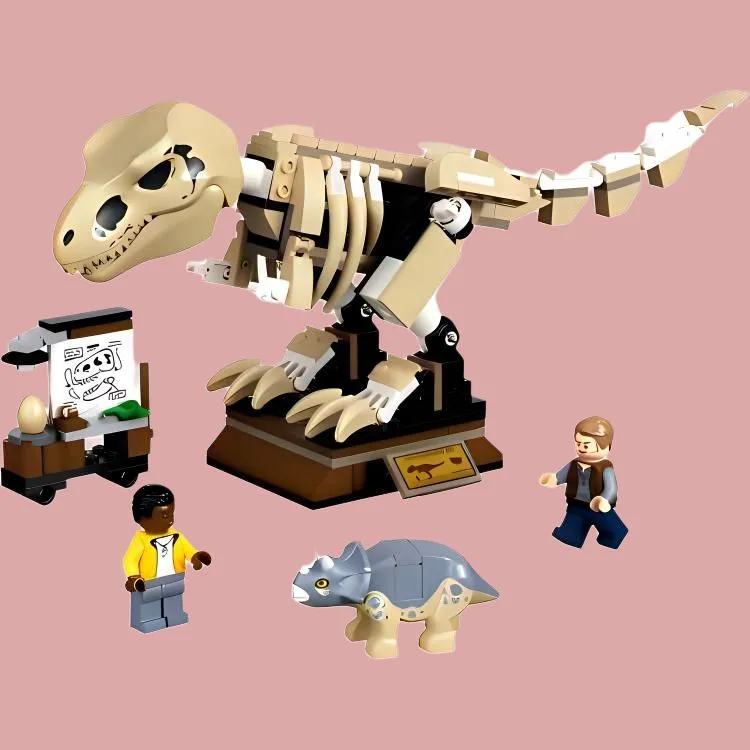 LEGO Jurassic World Collection Tyrannosaurus Rex Fossil Exhibition Building Blocks 198 76940-1