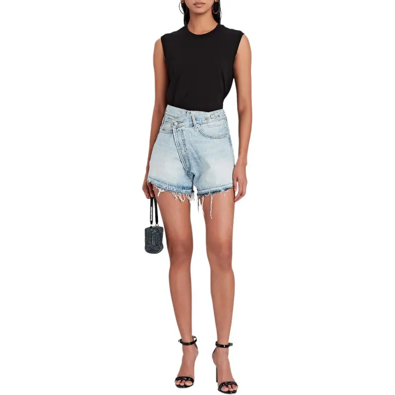 R13 SS22 Denim Shorts Women's Blue-1