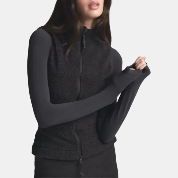 SKIMS FW24 TEDDY ZIP UP VEST Women's STORM/Storm Color-2