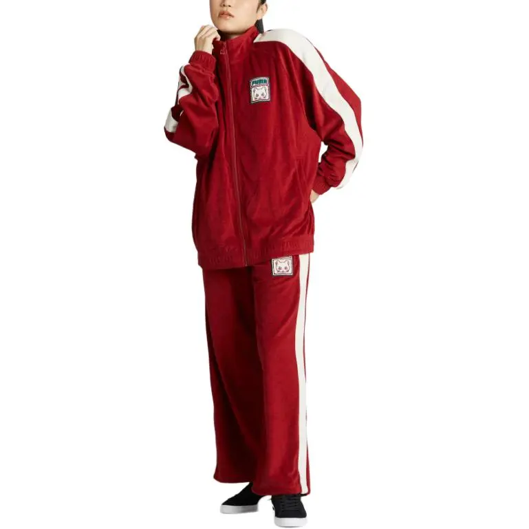 PUMA T7NEKO san FW24 Jackets & Coats Unisex Dark Red-3