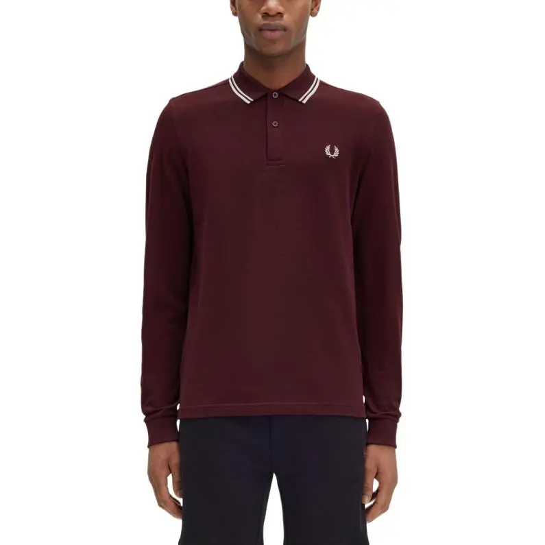 FRED PERRY FW24 Polo Shirt Men's Burgundy-1
