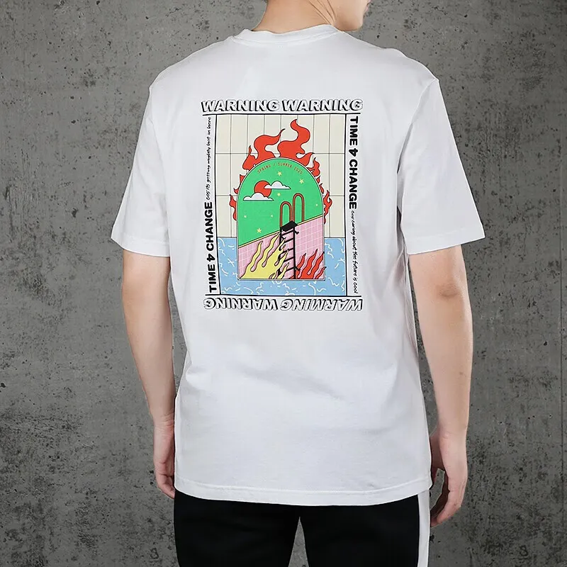 PUMA Back Pattern T Shirts Men-5