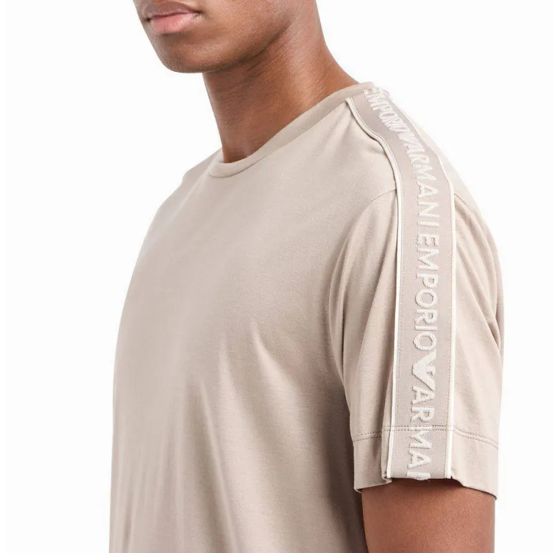 EMPORIO ARMANI SS24 T Shirt Men's Beige Yellow-4