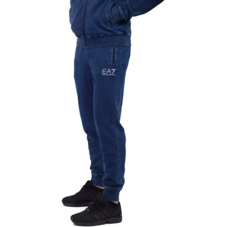 EMPORIO ARMANI EA7 Knitted Sweatpants Men Marine Blue-3
