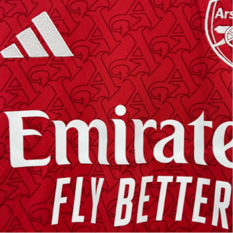 Adidas Free Shipping With AdiClub Arsenal 25/26 Long Sleeve Home Jersey-1