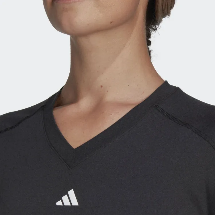 Adidas Free Shipping With AdiClub Aeroready Train Essentials Minimal Branding V-Neck Tee-4