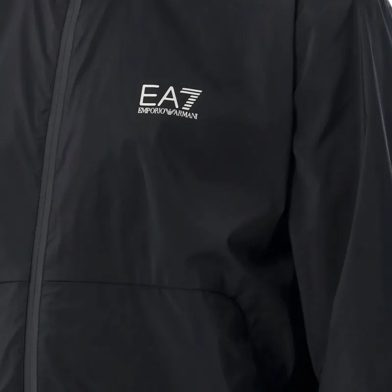 EMPORIO ARMANI Logo Printed Zipped Bomber Jacket-4
