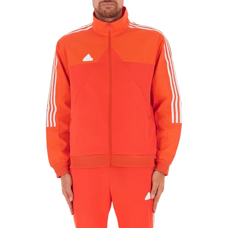 Adidas Material Mix Track Jacket Jackets Coats Men's Orange-4