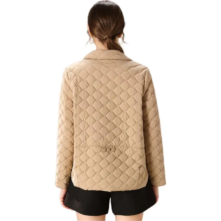 FENHONGMALI Puffer Jacket Women's Camel-1