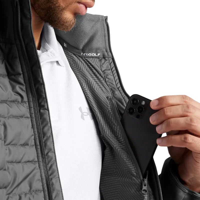 Under Armour FW24 Jackets Coats Men's Gray-4