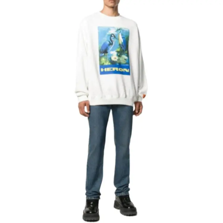 HERON PRESTON Sweatshirt Unisex White-1