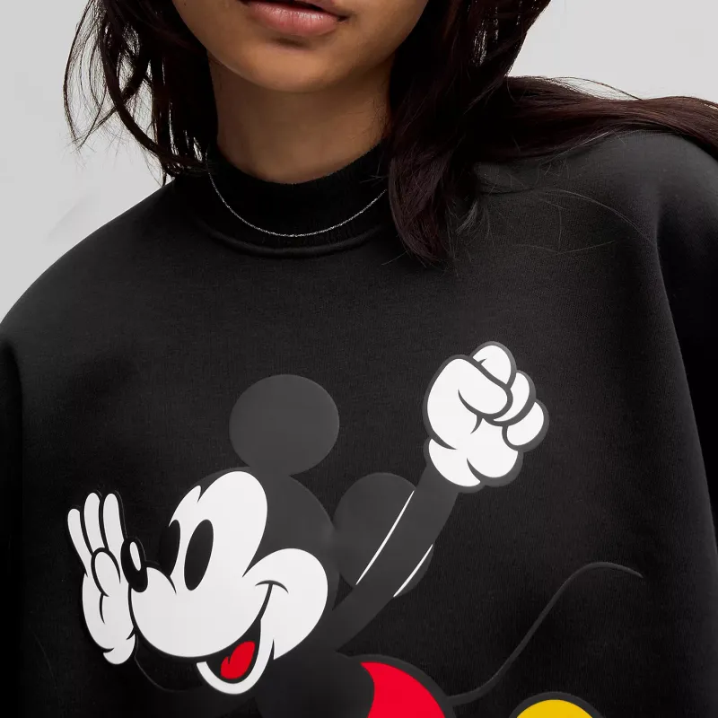 Lululemon x Disney Fleece Sweatshirt Women's Black-3