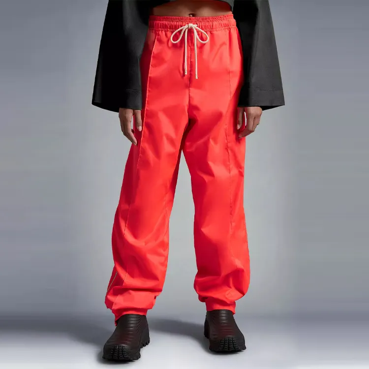 Moncler Casual Pants Unisex Coral Red-3